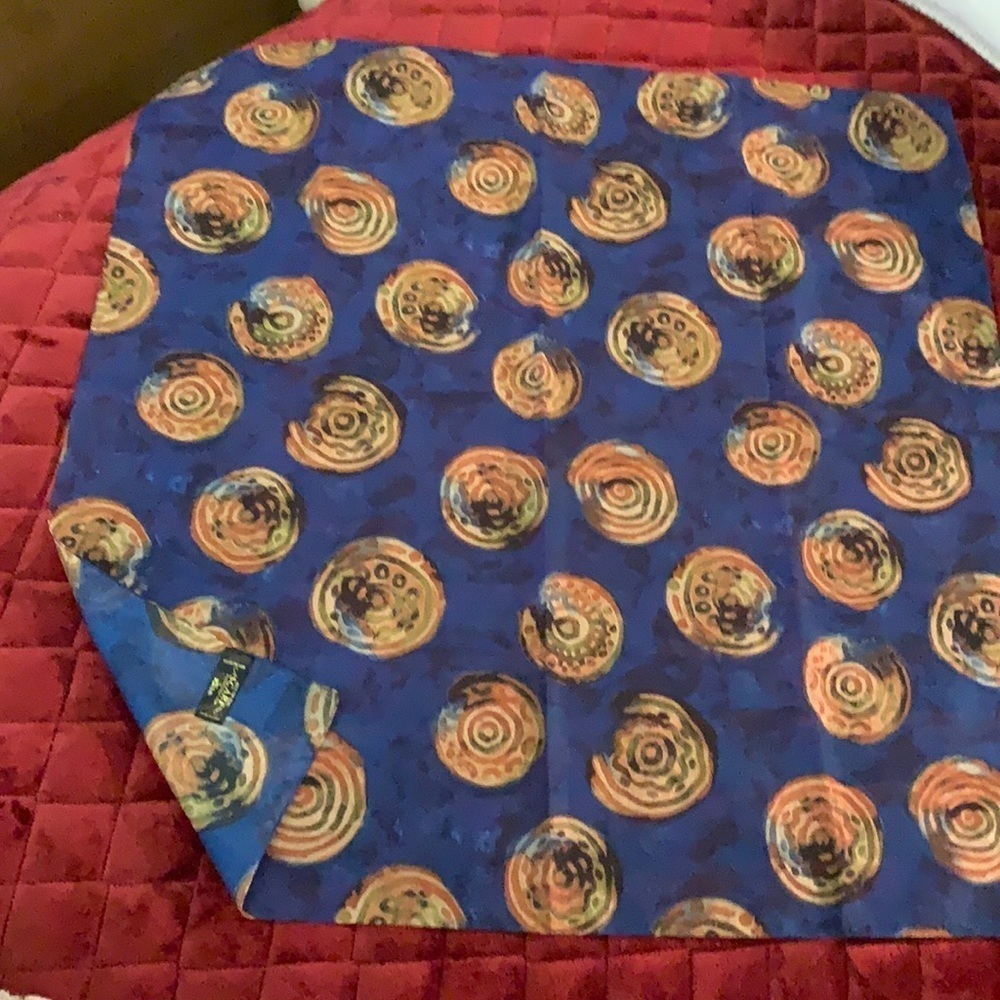 ART of the Scarf blue scarf made in Italy